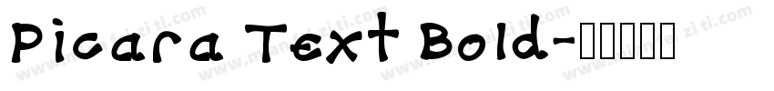 Picara Text Bold字体转换